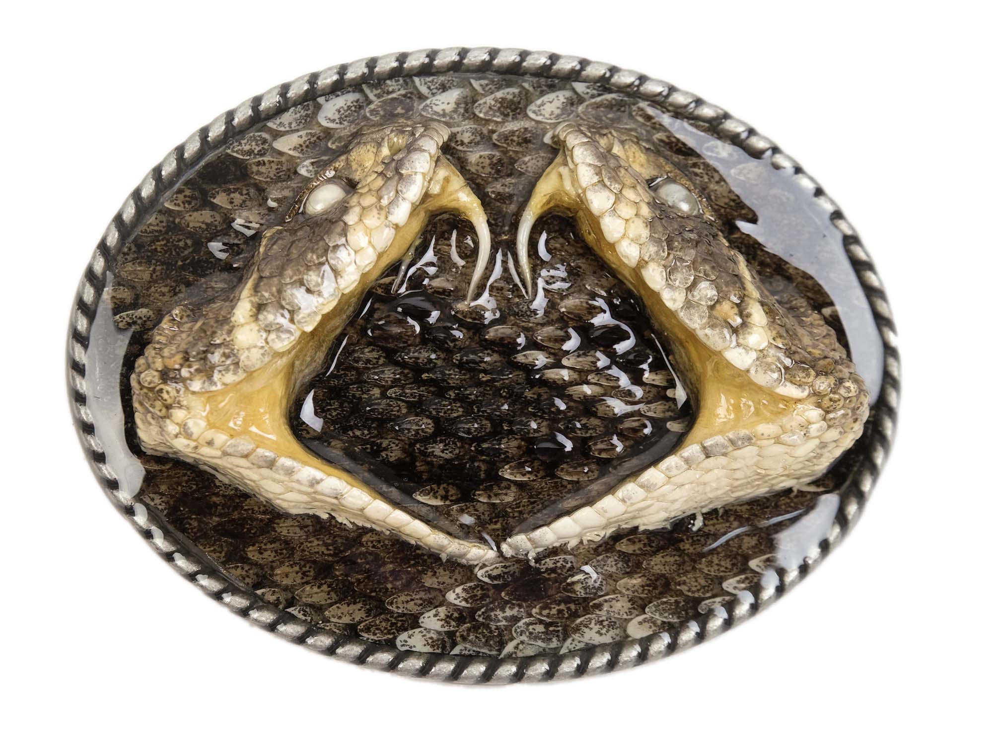 snake head belt buckle