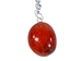 Caged Tumbled Stone Keychain: Carnelian - 42-CTCA (Y1M)