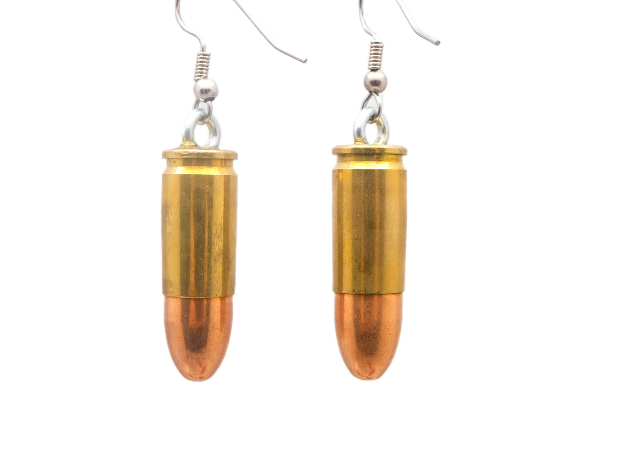 real bullet earrings