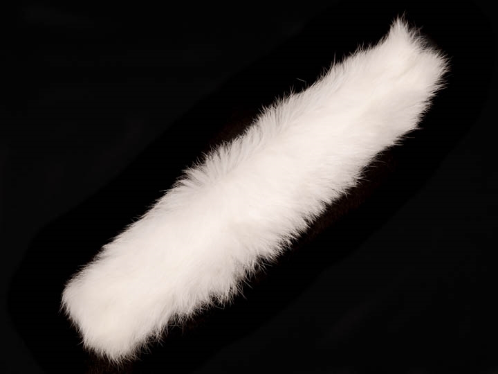 white fur cuffs