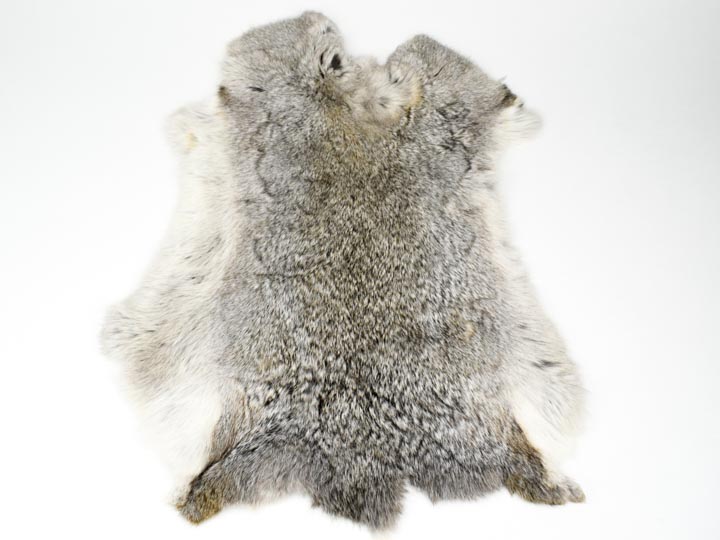 Jumbo Czech Rabbit Skin #1 quality: Natural Gray high quality Brown Color (CB-283-1-CZNBG-G4172) 9UL6