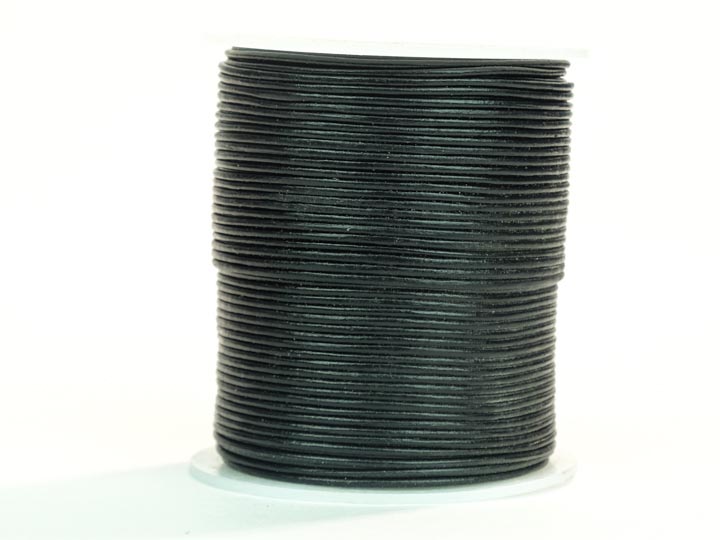 Leather Cord 1.5mm BLACK Round