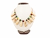 Real Water Buffalo Tooth Necklace: 10-Tooth - 404-610 (Y2K)