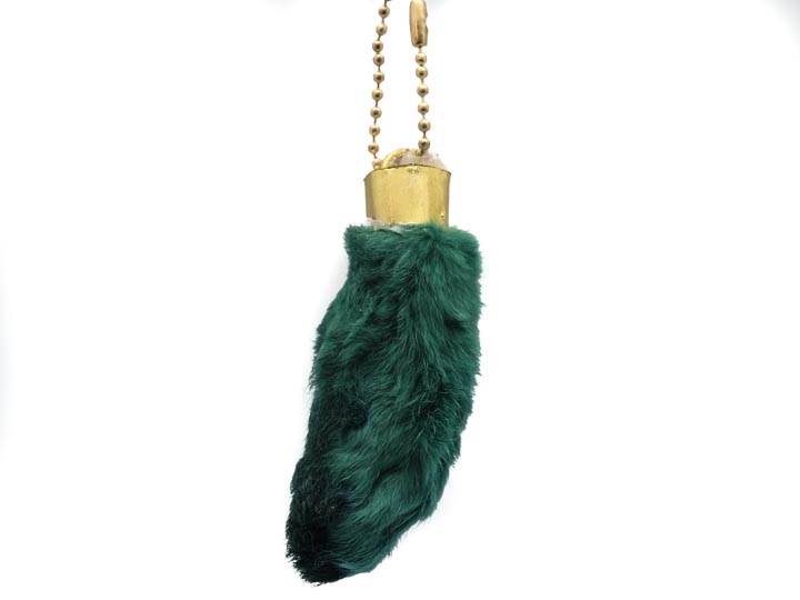 Faux rabbit foot on sale keychain