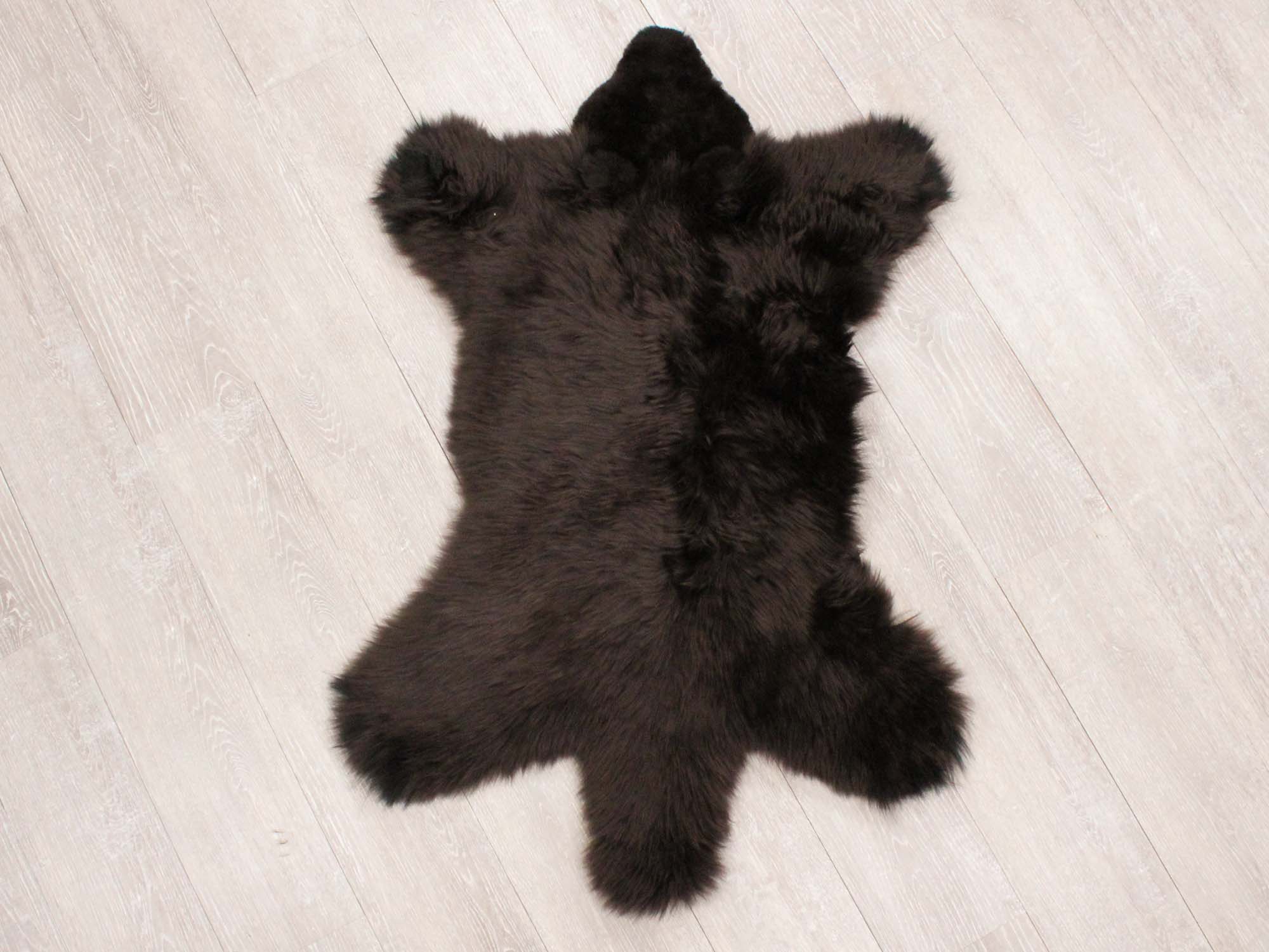 teddy bear rug grey