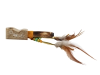 Iroquois Stubby Pipe: Feather with Four Directions 