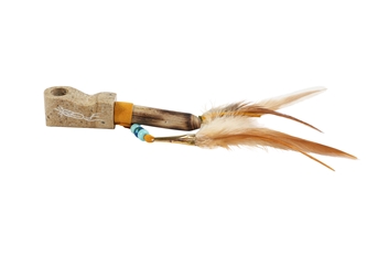 Iroquois Stubby Pipe: Feather 