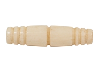 Grooved Bone Hairpipe: Style N: 1.5" (100 pcs) bone beads
