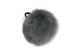 Fur Pompom: Blue/Shadow Fox: Dyed Steel Gray - 1267-BSFSG (Y2F)