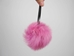 Dyed Pink Czech Rabbit Fur Pompom - 1267-RCPK (Y2O)