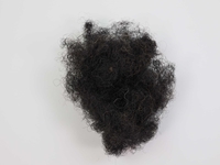 Synthetic Loose Horse Hair: Black (8 oz) fake pubic hair, robot pubic hair, plastic doll hair