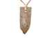 Iroquois Soapstone Arrowhead Necklace: Wheel and Feather - 144-03-04 (Y1M)