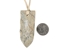 Iroquois Soapstone Arrowhead Necklace: Feather - 144-03-06 (Y1M)