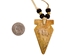 &quot;Onondaga&quot; Soapstone Arrowhead Necklace: Dreamcatcher - 144-04-03 (Y2H)