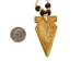 &quot;Onondaga&quot; Soapstone Arrowhead Necklace: Feather - 144-04-04 (Y2H)