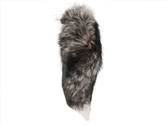 Silver Fox Tail: XXL: 17"-20" 