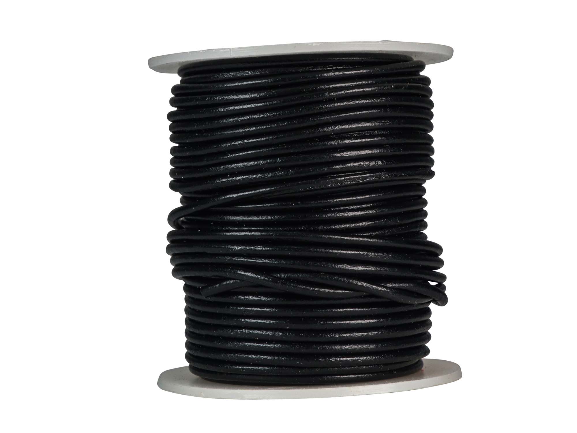 2mm black leather deals cord