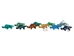 Beaded Keychain: Dinosaur: Assorted Colors - 42-22-DN (Y1M)