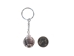 Caged Tumbled Stone Keychain: Amethyst - 42-CTAM (Y1M)