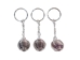 Caged Tumbled Stone Keychain: Amethyst - 42-CTAM (Y1M)