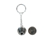 Caged Tumbled Stone Keychain: Black Obsidian - 42-CTBO (Y1M)