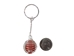 Caged Tumbled Stone Keychain: Carnelian - 42-CTCA (Y1M)