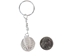 Caged Tumbled Stone Keychain: Clear Quartz - 42-CTCQ (Y1M)