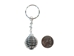 Caged Tumbled Stone Keychain: Larvikite - 42-CTLA (Y1M)