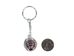 Caged Tumbled Stone Keychain: Mahogany Obsidian - 42-CTMO (Y1M)