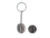 Caged Tumbled Stone Keychain: Pyrite - 42-CTPY (Y1M)