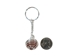 Caged Tumbled Stone Keychain: Red Jasper - 42-CTRJ (Y1M)