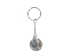 Caged Tumbled Stone Keychain: White Rainbow Moonstone - 42-CTWRM (Y1M)