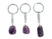 Tumbled Stone Keychain: Amethyst - 42-TSAM (Y1M)