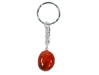 Tumbled Stone Keychain: Carnelian 