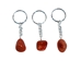 Tumbled Stone Keychain: Red Aventurine - 42-TSRA (Y1M)