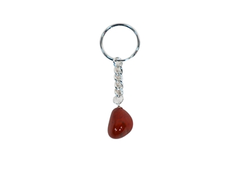 Tumbled Stone Keychain: Red Jasper 