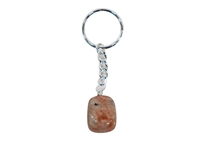 Tumbled Stone Keychain: Sunstone 