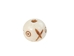 Etched Round Bone Bead: Style B: ~0.5" (100 pcs) - 520-B-C (Y2F)