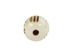 Etched Round Bone Bead: Style D: ~0.5" (100 pcs) - 520-D-C (Y2F)