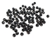 Etched Round Black Bone Bead: Style H: 0.4" (100 pcs) - 520-H-C (Y2F)