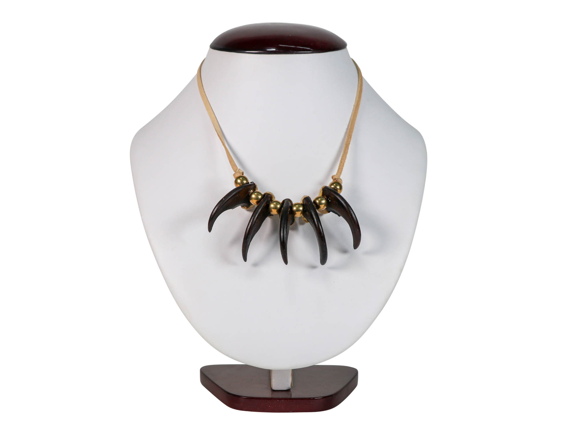 Real Hair-On Black Bear 1-Claw Necklace