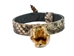 1" Real Texas Western Diamondback Rattlesnake Hat Band with Front Head & Rattle - 598-HB160 (Y2L)