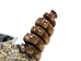 1" Real Texas Western Diamondback Rattlesnake Hat Band with Front Head & Rattle - 598-HB160 (Y2L)