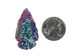 Amethyst Aura Quartz Arrowhead: 1.75" - 76-AUAQ (Y1M)