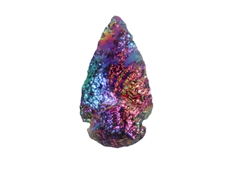 Amethyst Aura Quartz Arrowhead: 1.75" 