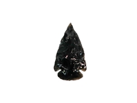 Black Obsidian Arrowhead: 1.5" 