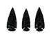 Black Obsidian Arrowhead: 3" - 76-BO30 (Y1M)