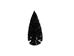 Black Obsidian Arrowhead: 3" - 76-BO30 (Y1M)