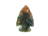 Moss Agate Arrowhead: 1" 