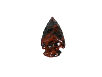 Mahogany Obsidian Arrowhead: 1" 